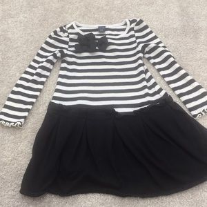Toddler Girls 2 Years Gap Black and White Dress